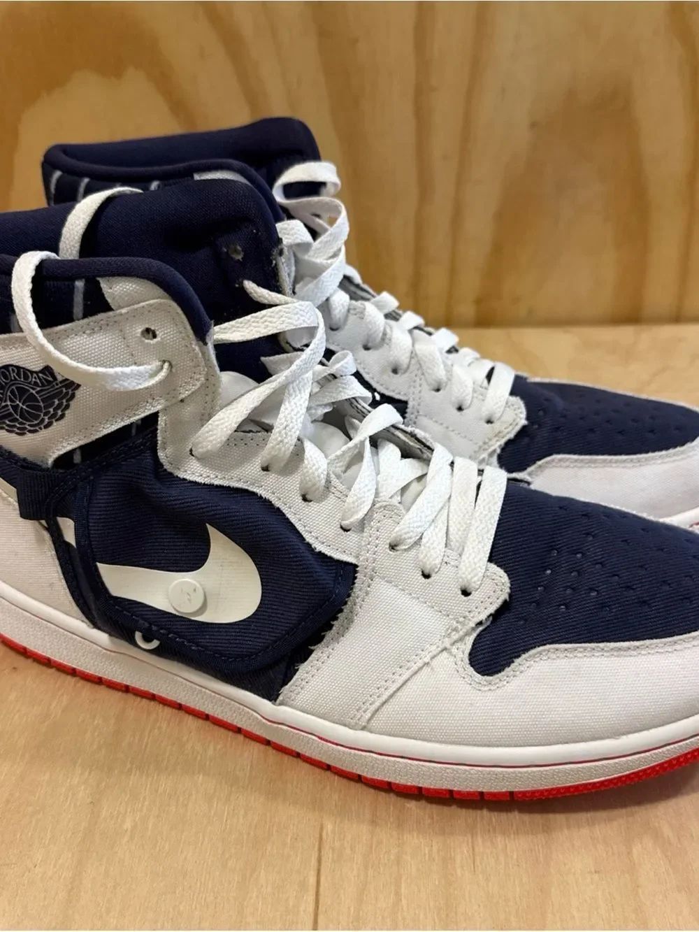 Size 11.5 Nike Air Jordan 1 Retro High OG Utility Stash Blue White DV1717-100
